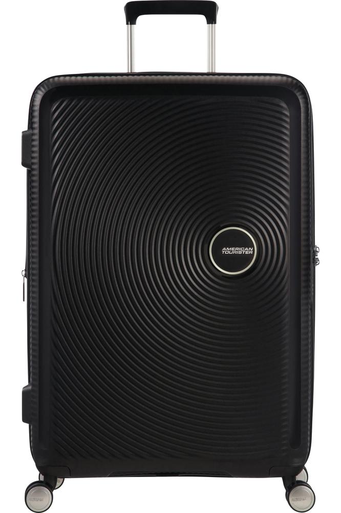 American Tourister Soundbox ekspanderende medium koffert 67 cm Svart-Harde kofferter-BagBrokers