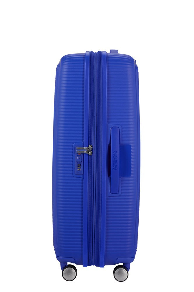 American Tourister Soundbox ekspanderende stor koffert 77 cm Cobalt Blue-Harde kofferter-BagBrokers