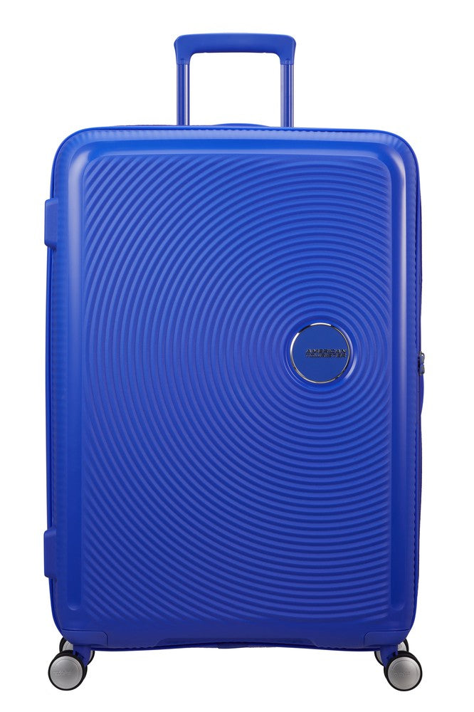 American Tourister Soundbox ekspanderende stor koffert 77 cm Cobalt Blue-Harde kofferter-BagBrokers