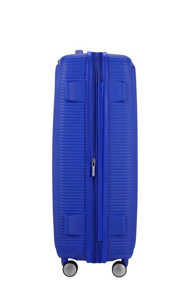 American Tourister Soundbox ekspanderende stor koffert 77 cm Cobalt Blue-Harde kofferter-BagBrokers