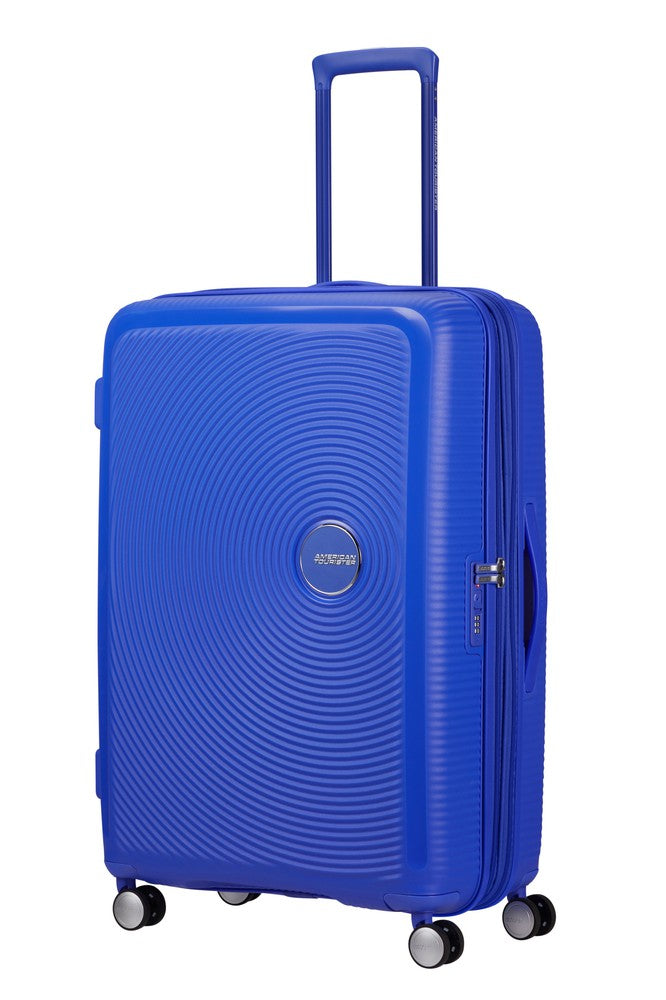 American Tourister Soundbox ekspanderende stor koffert 77 cm Cobalt Blue-Harde kofferter-BagBrokers