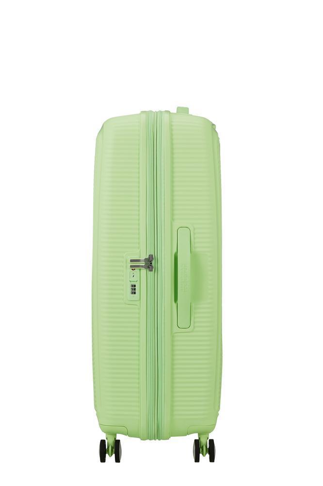 American Tourister Soundbox ekspanderende stor koffert 77 cm Kiwi Green-Harde kofferter-BagBrokers