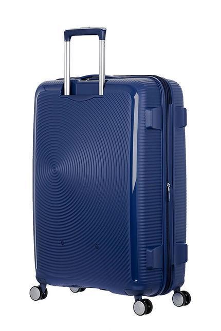 Harde kofferter-American Tourister Soundbox Ekspanderende Stor Koffert 77 cm Midnattsblå-BagBrokers