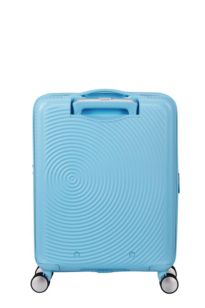 American Tourister Soundbox ekspandernede kabinkoffert 55 cm Blueberry Fizz-Harde kofferter-BagBrokers