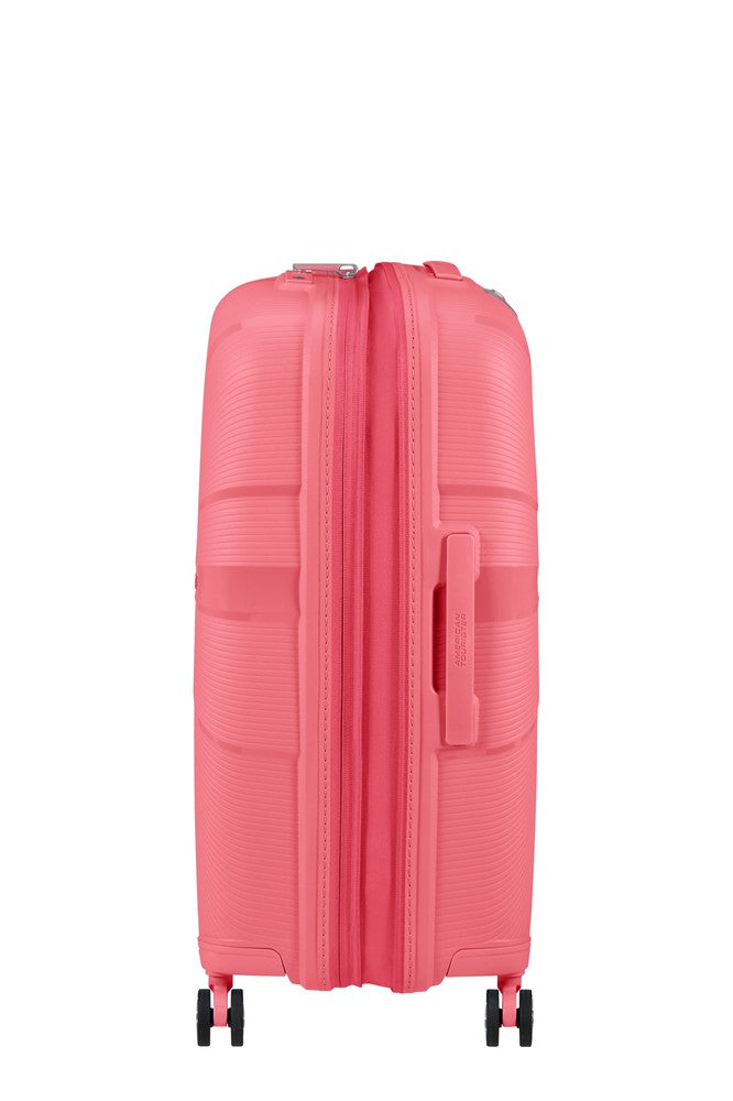 American Tourister StarVibe utvidbar medium koffert 67 cm Sun Kissed Coral-Harde kofferter-BagBrokers