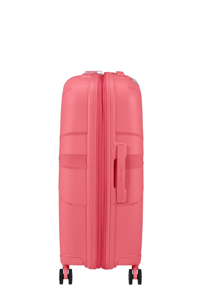 American Tourister StarVibe utvidbar medium koffert 67 cm Sun Kissed Coral-Harde kofferter-BagBrokers