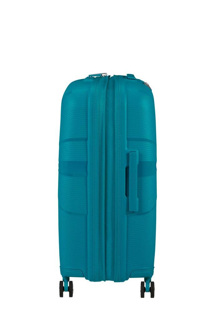 American Tourister StarVibe utvidbar medium koffert 67 cm Verdigris-Harde kofferter-BagBrokers