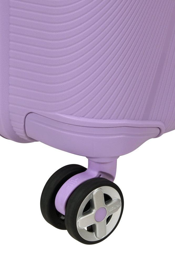 American Tourister StarVibe utvidbar stor koffert 77 cm Digital Lavender-Harde kofferter-BagBrokers