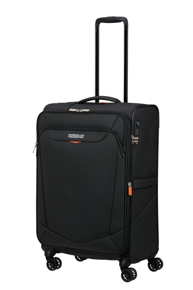 American Tourister SummerRide utvidbar medium koffert 69 cm Black-Myke kofferter-BagBrokers