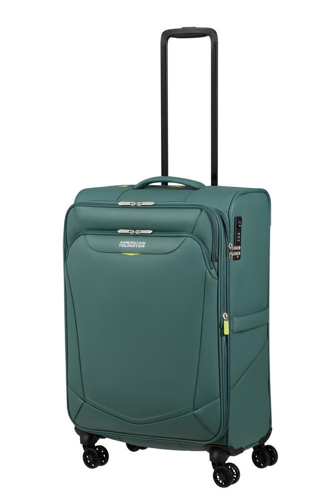 American Tourister SummerRide utvidbar medium koffert 69 cm Dark Forest-Myke kofferter-BagBrokers
