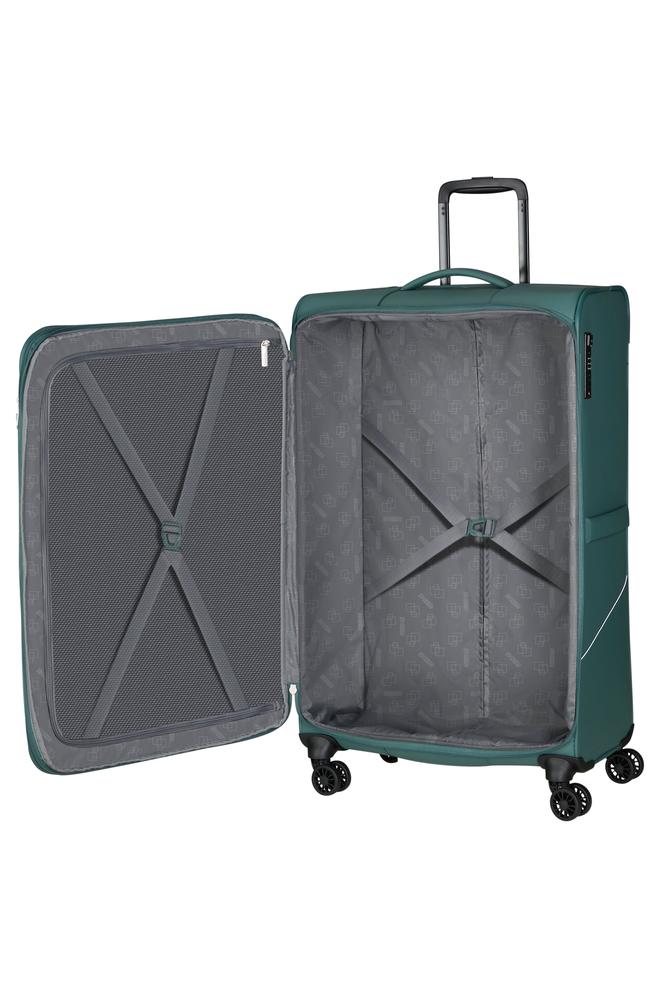 American Tourister SummerRide utvidbar stor koffert 80 cm Dark Forest-Myke kofferter-BagBrokers