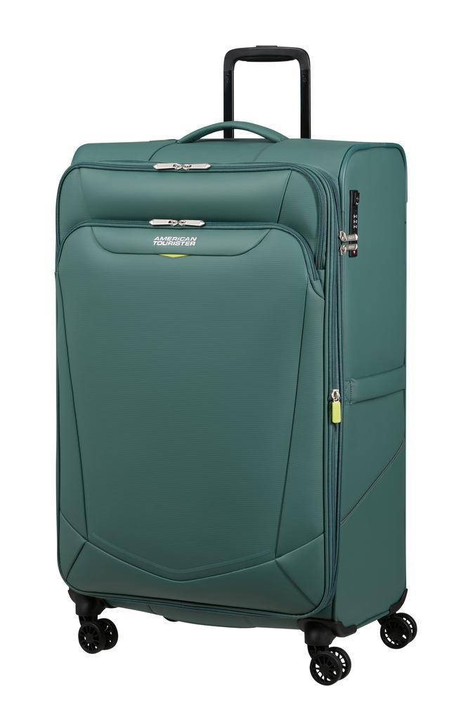 American Tourister SummerRide utvidbar stor koffert 80 cm Dark Forest-Myke kofferter-BagBrokers