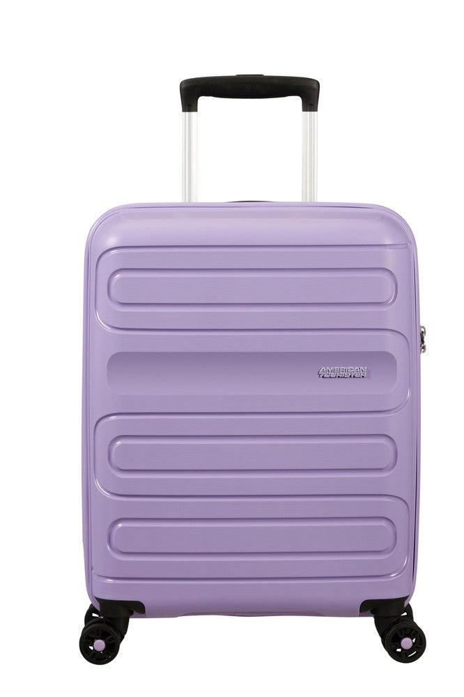 American Tourister Sunside kabinkoffert 55 cm Lavender Purple-Harde kofferter-BagBrokers