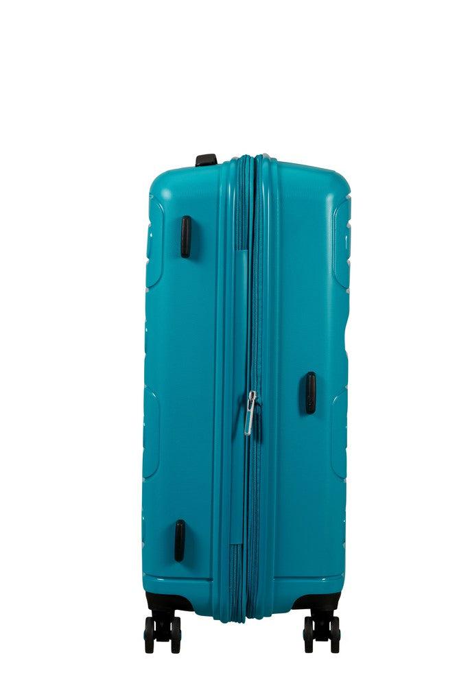 American Tourister Sunside utvidbar medium koffert 68 cm Totally Teal-Harde kofferter-BagBrokers