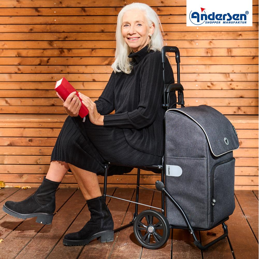 Andersen Komfort IPEK MAXI Trille TERMO bag med Stol 40 Liter Antrasitt-Bagger-BagBrokers