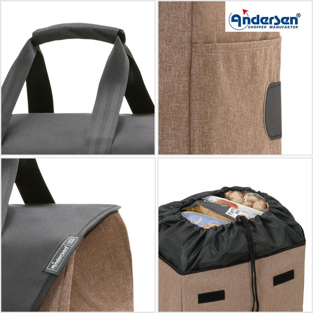 Andersen Komfort Senta 2.0 Trillebag med Stol 49 Liter Sand-Bagger-BagBrokers