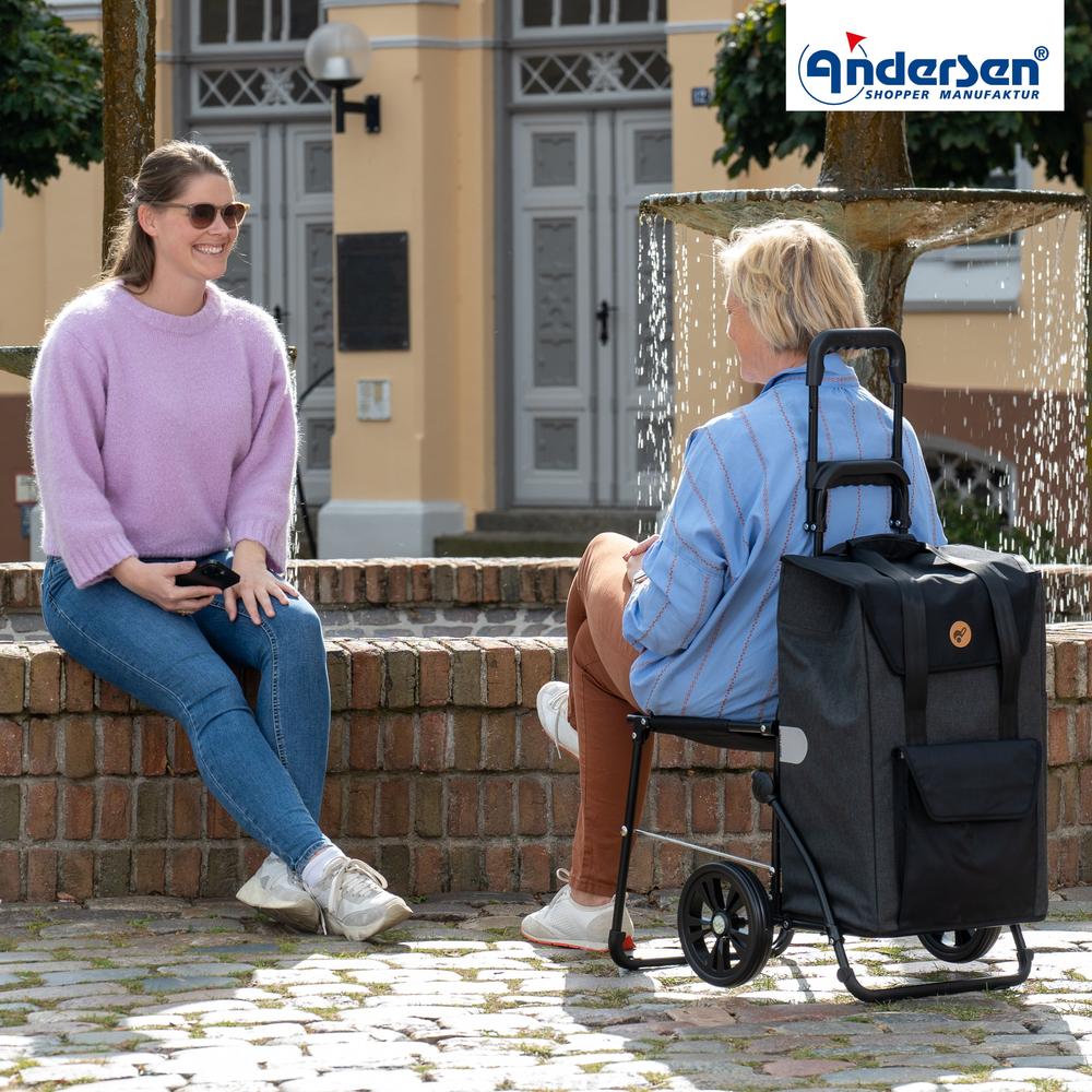 Andersen Komfort Senta 2.0 trillebag med stol svart-Bagger-BagBrokers