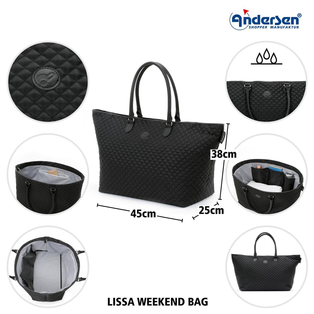 Andersen LISSA Weekend bag Black-Bagger-BagBrokers