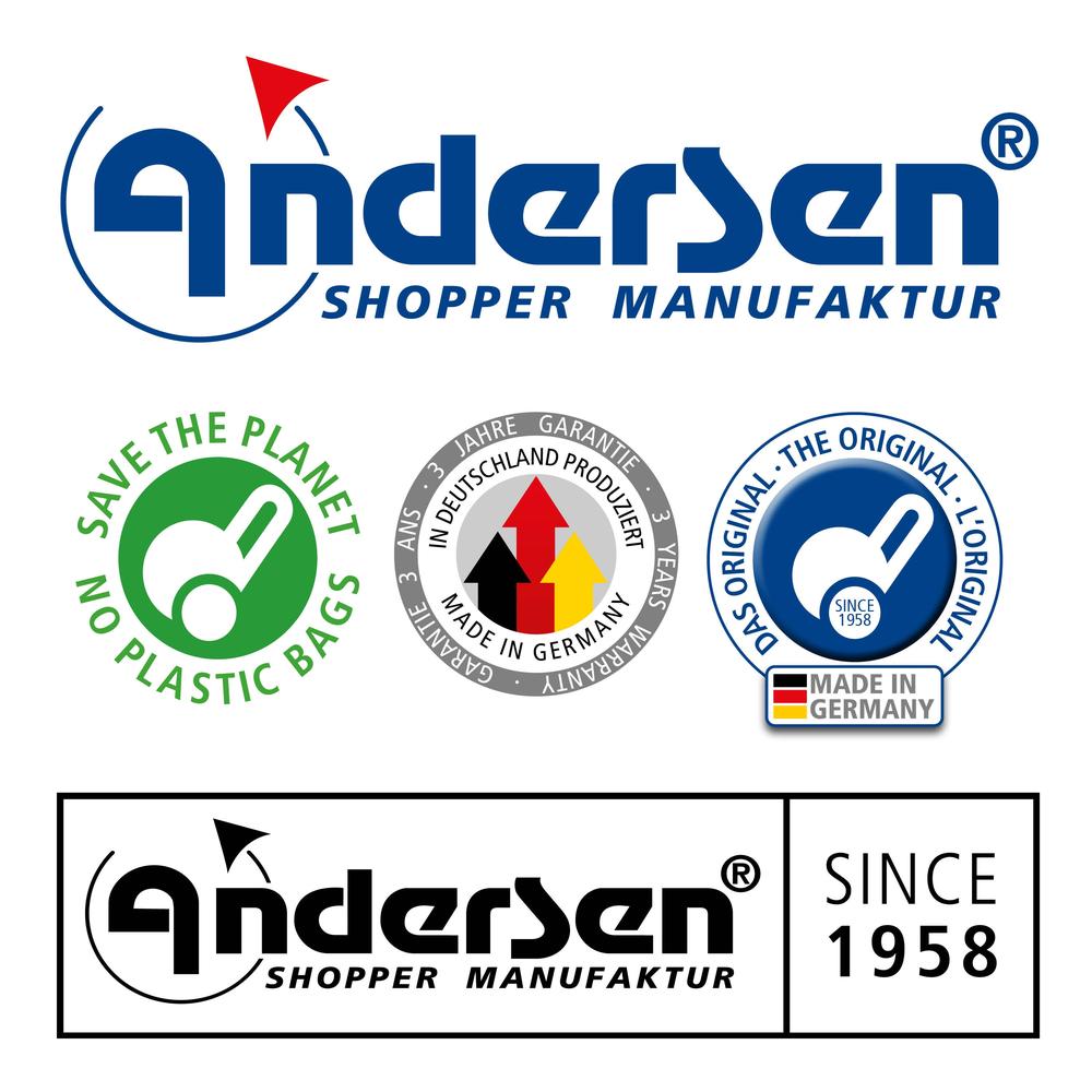Andersen Royal Shopper 360 Mole 2 XL 29 cm Luftdekk med kulelager Beige-Trillevogn-BagBrokers