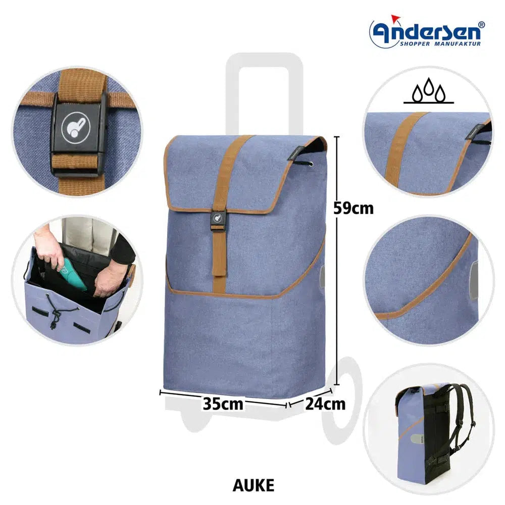 Andersen Royal Shopper AUKE Trillebag 46 Liter Lilla-Bagger-BagBrokers