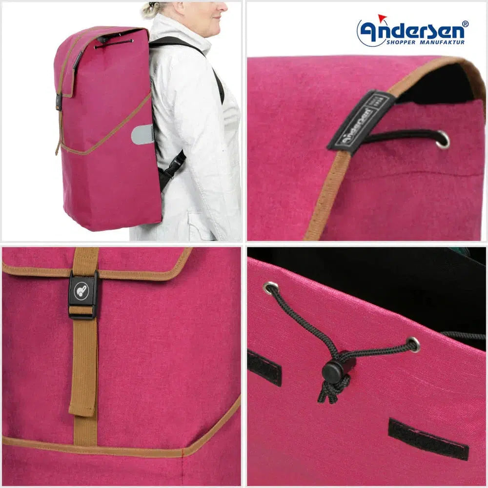 Andersen Royal Shopper AUKE Trillebag 46 Liter Rubin-Bagger-BagBrokers