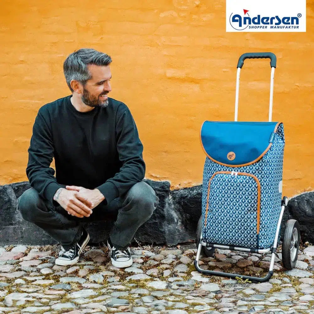 Andersen Royal Shopper FAMKE Trillebag 47 Liter Blå-Bagger-BagBrokers