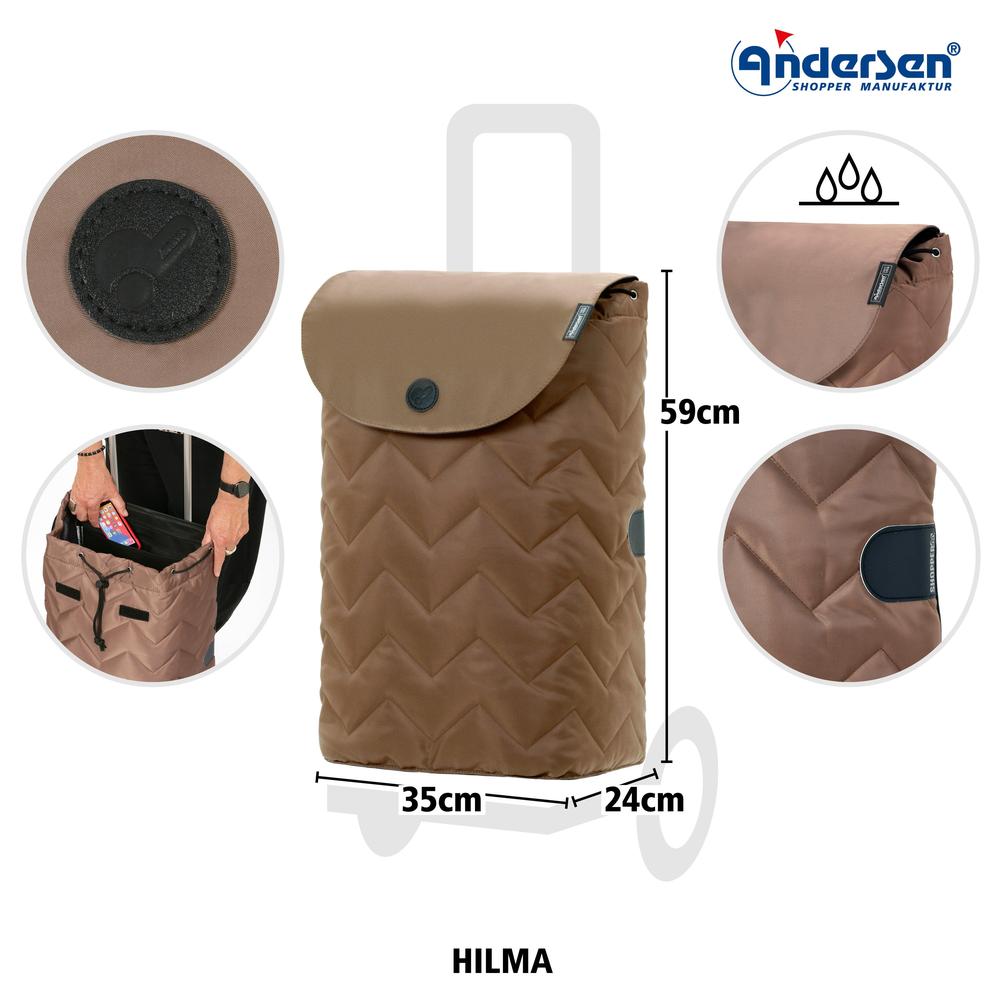 Andersen Royal Shopper HILMA 45 Liter Trillebag Mousse-Bagger-BagBrokers