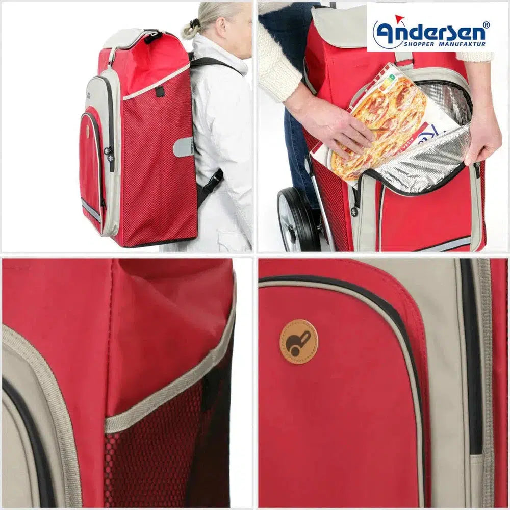 Andersen Royal Shopper Hydro 2.1 XL 29 cm Luftdekk med kulelager Rød-Trillevogn-BagBrokers