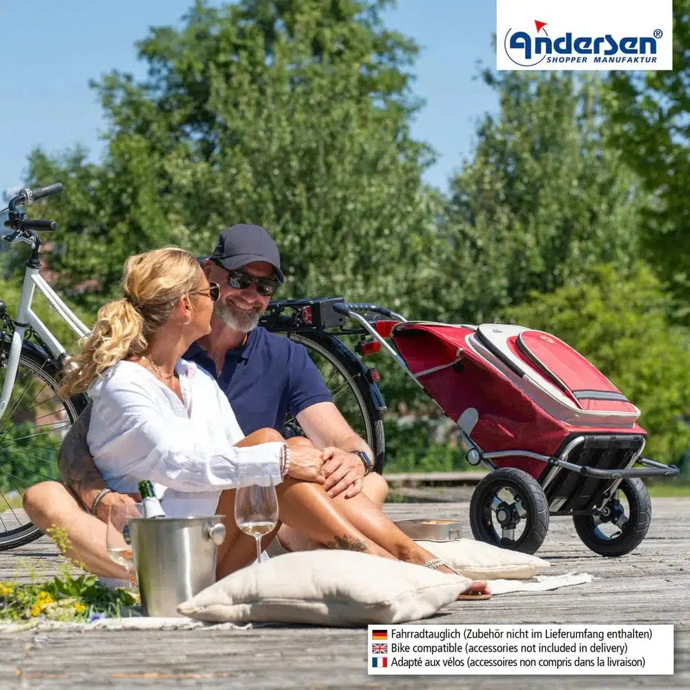 Andersen Royal Shopper Hydro 2.1 XL 29 cm Luftdekk med kulelager Rød-Trillevogn-BagBrokers