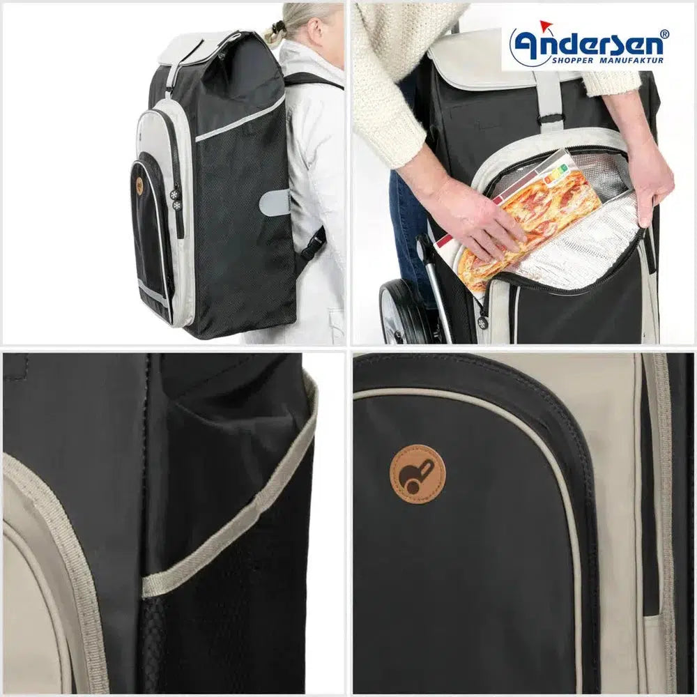 Andersen Royal Shopper Hydro 2.1 XL 29 cm Luftdekk med kulelager Svart-Trillevogn-BagBrokers