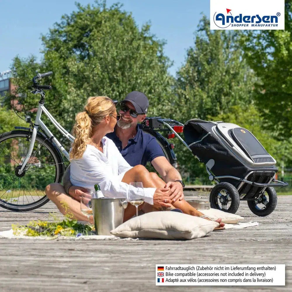 Andersen Royal Shopper Hydro 2.1 XL 29 cm Luftdekk med kulelager Svart-Trillevogn-BagBrokers