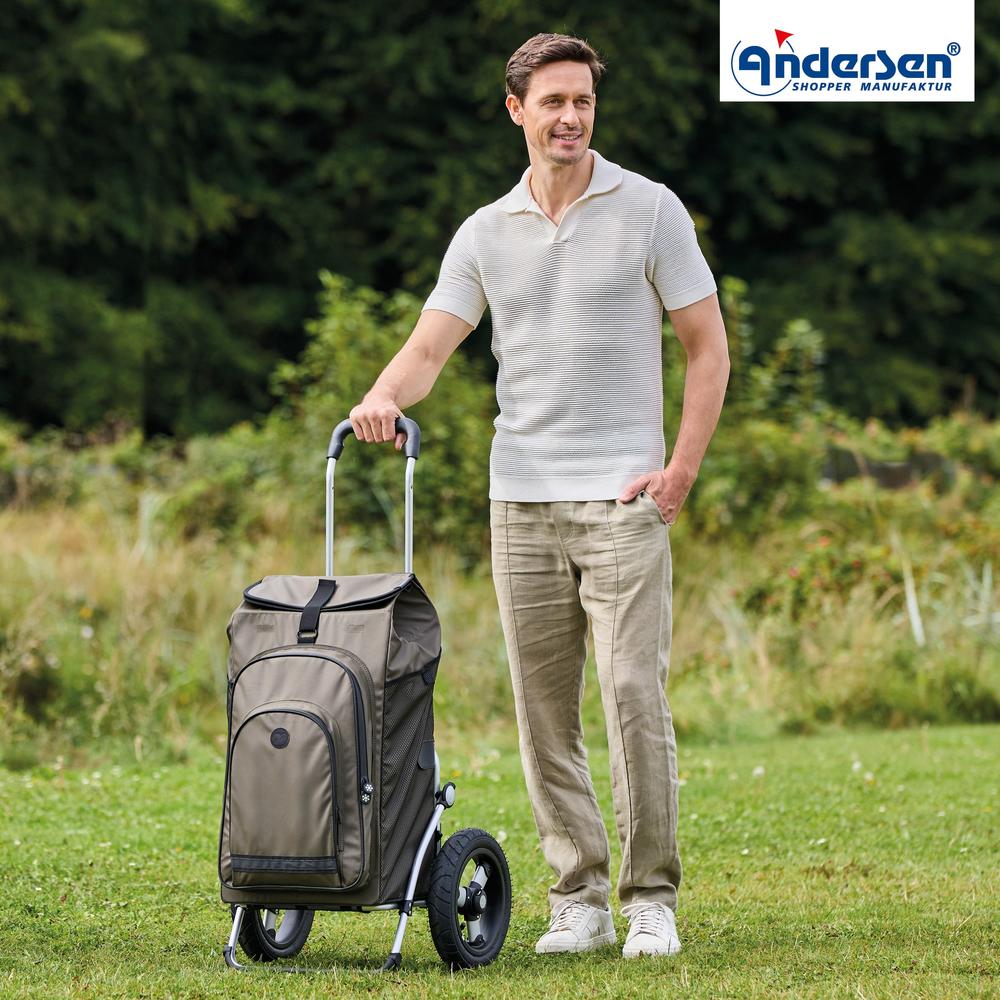 Andersen Royal Shopper Hydro 3.0 XL 29 cm Luftdekk med kulelager 62 Liter Oliven-Trillevogn-BagBrokers