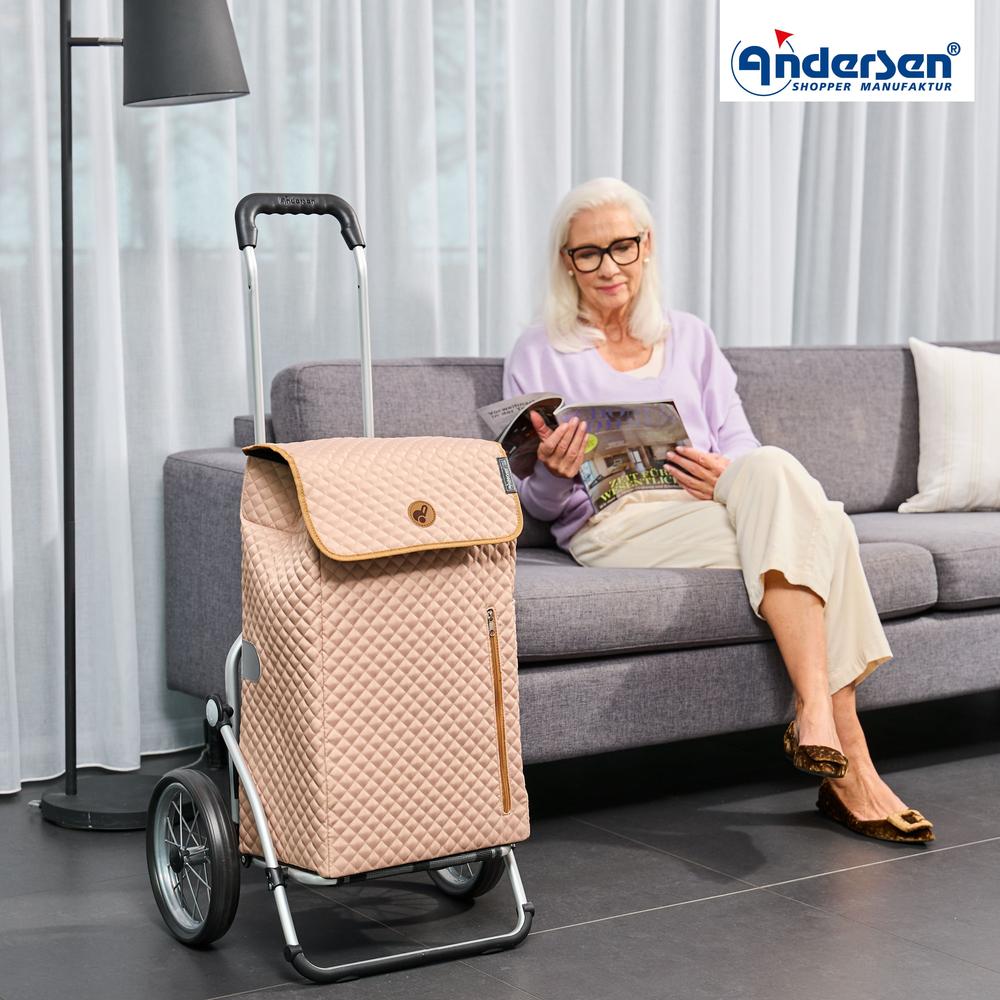 Andersen Royal Shopper LISSA 43 Liter Trillebag Sand-Bagger-BagBrokers