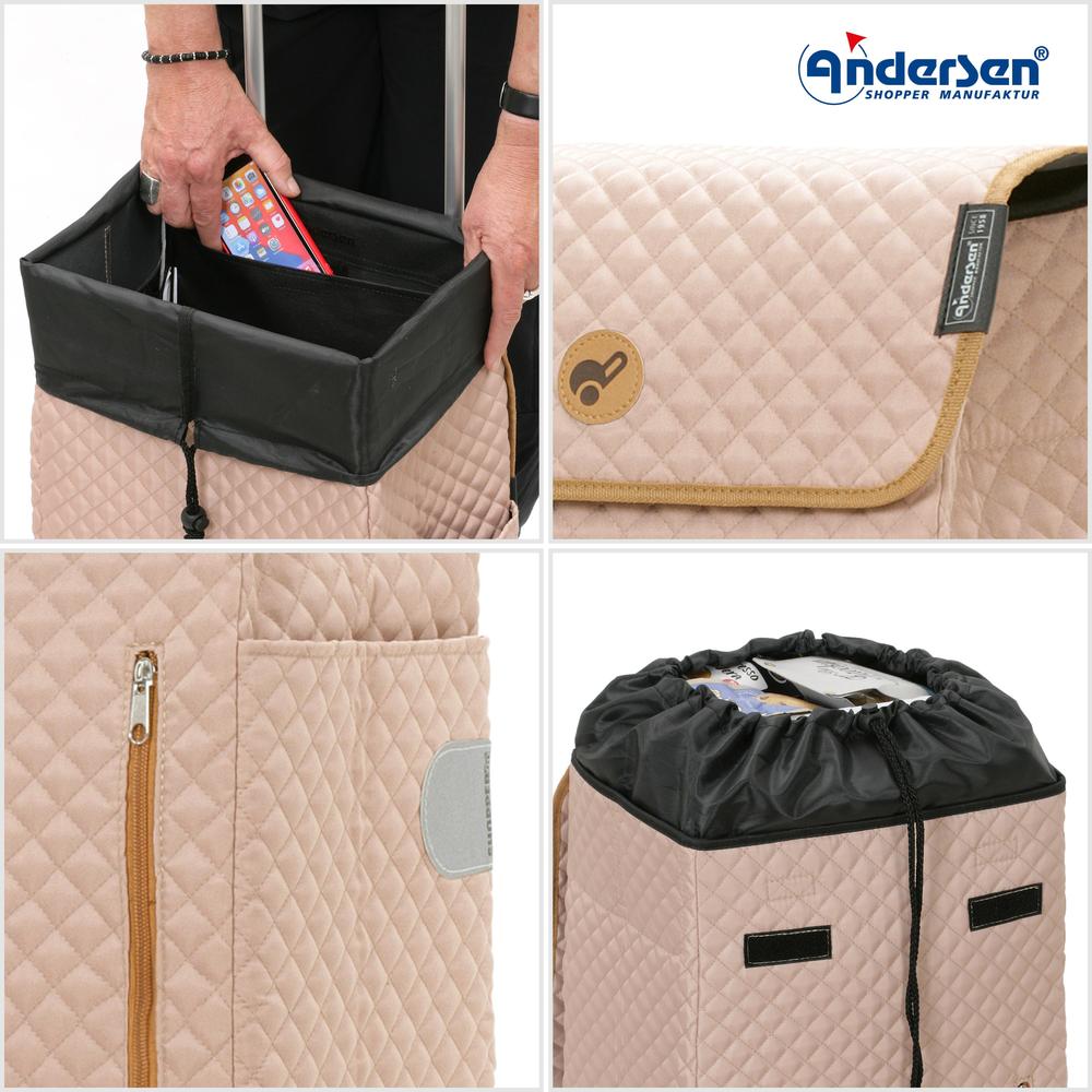Andersen Royal Shopper LISSA 43 Liter Trillebag Sand-Bagger-BagBrokers