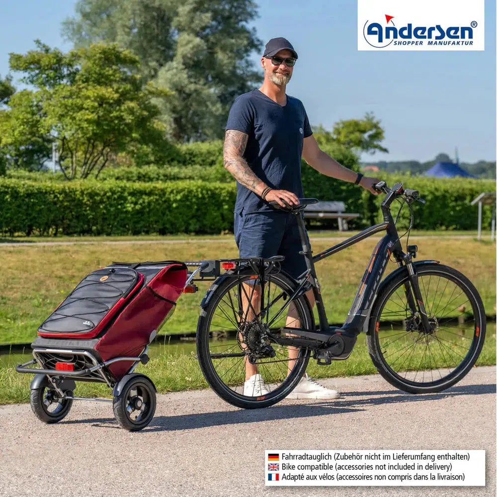 Andersen Royal Shopper Plus FADO 2.1 Luftdekk med kulelager Rød-Trillevogn-BagBrokers