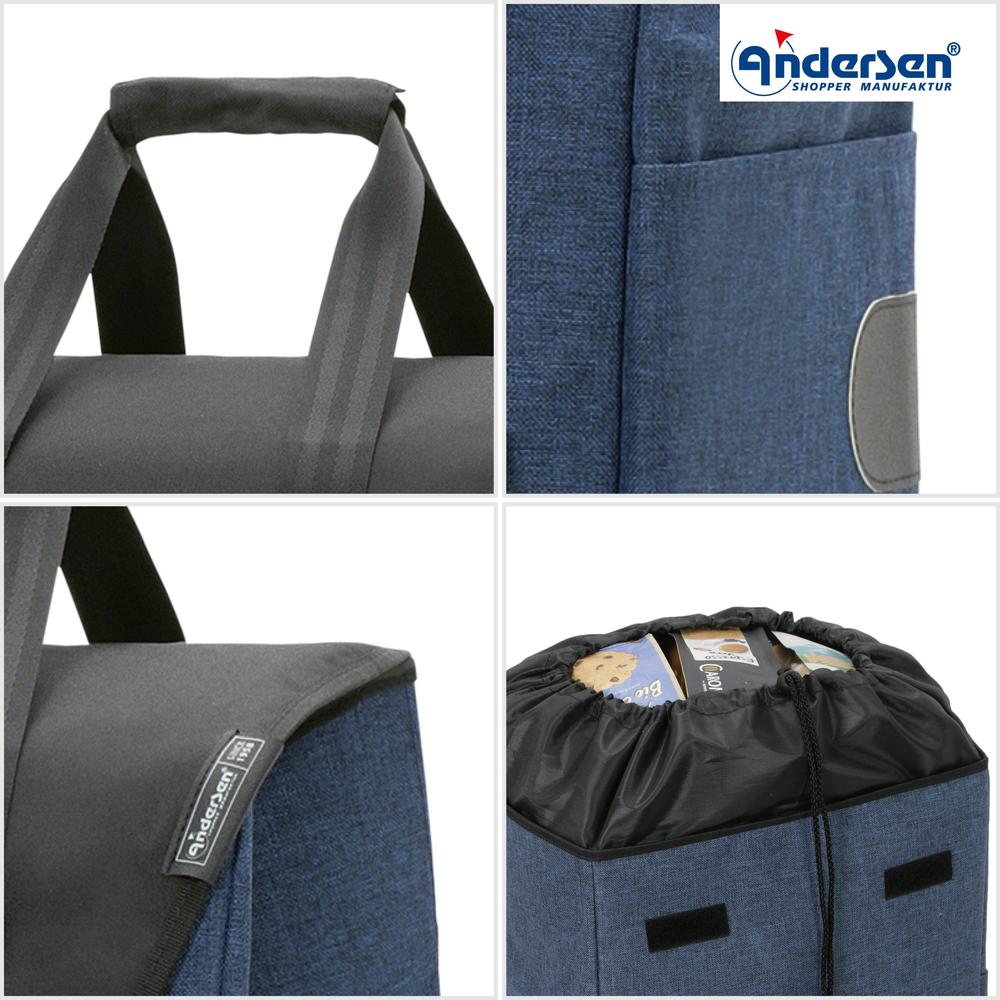 Andersen Royal Shopper Senta 2.0 49 Liter Trillebag Blå 3,7 kg-Bagger-BagBrokers