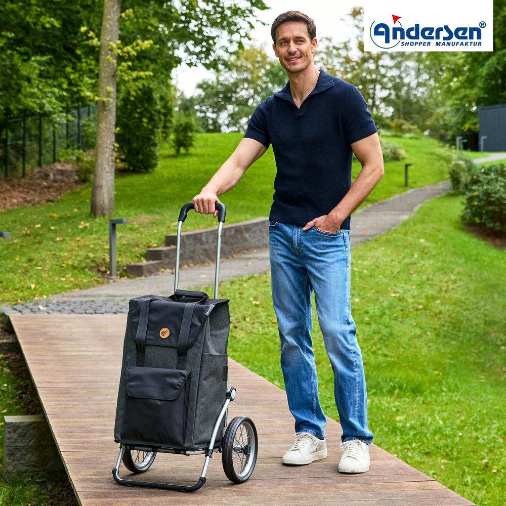 Andersen Royal Shopper Senta 2.0 49 Liter Trillebag Svart 3,7 kg-Bagger-BagBrokers