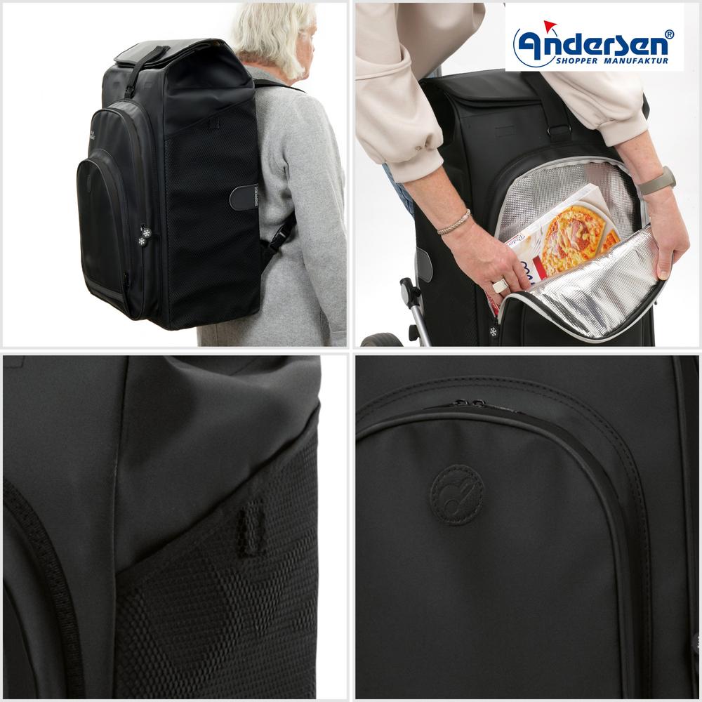 Andersen Royal Shopper ekstra bag HYDRO 3.0 62 Liter Svart-Bagger-BagBrokers