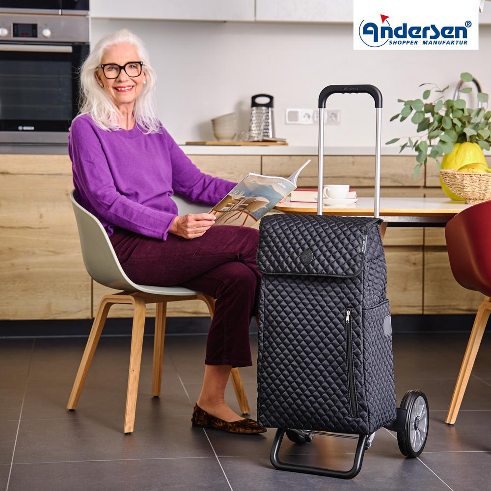 Andersen Shopper Alu star Trillebag 43 Liter LISSA black-Bagger-BagBrokers