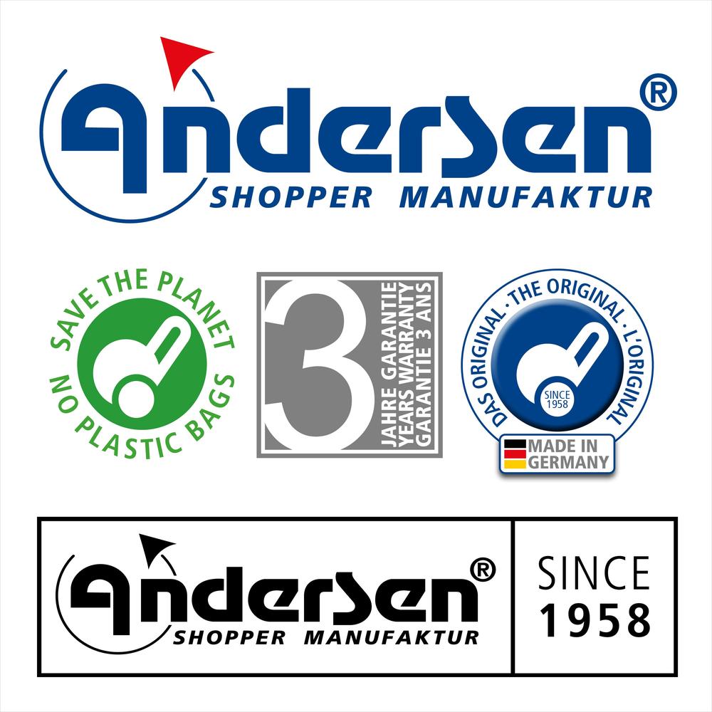 Andersen Shopper Alu star Trillebag 43 Liter LISSA black-Bagger-BagBrokers