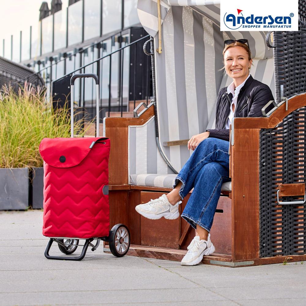 Andersen Shopper Alu star Trillebag 45 Liter HILMA Rød-Bagger-BagBrokers