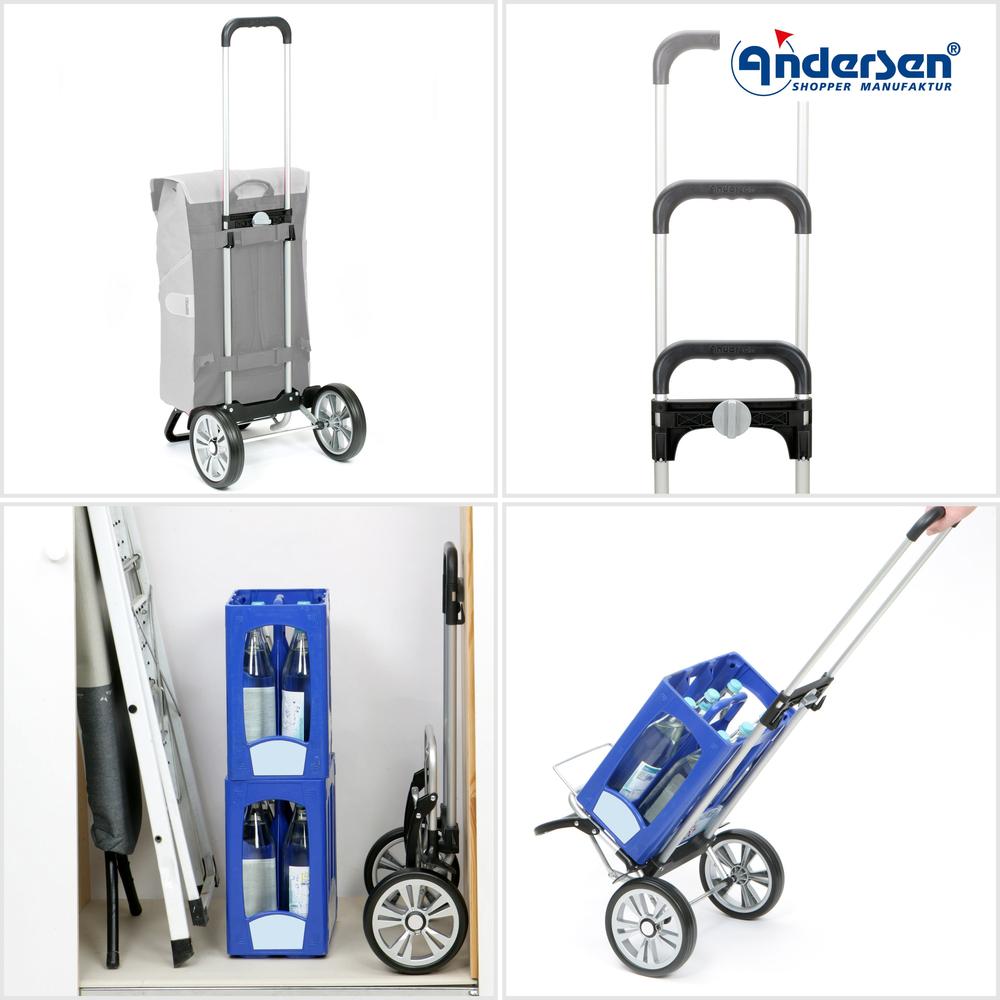 Andersen Shopper Alu star Trillebag Oli P Blue 50 Liter-Bagger-BagBrokers