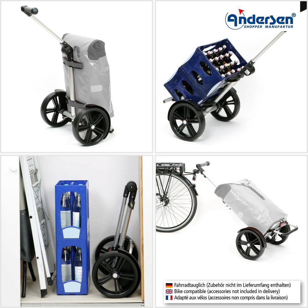 Andersen Tura Shopper ORTLIEB 29 cm Luftdekk med kulelager 49 Liter Gul-Trillevogn-BagBrokers