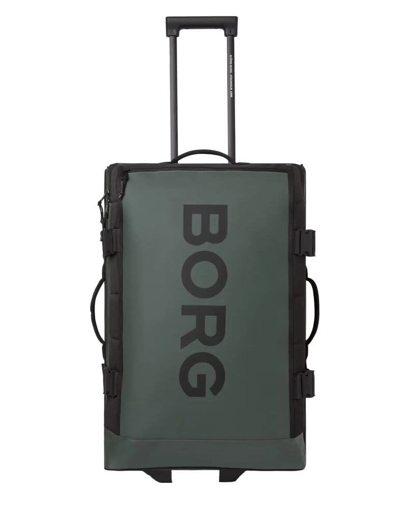 Bjørn Borg Stor Reisebag 80 liter med 2 hjul Grønn-Duffelbag-BagBrokers