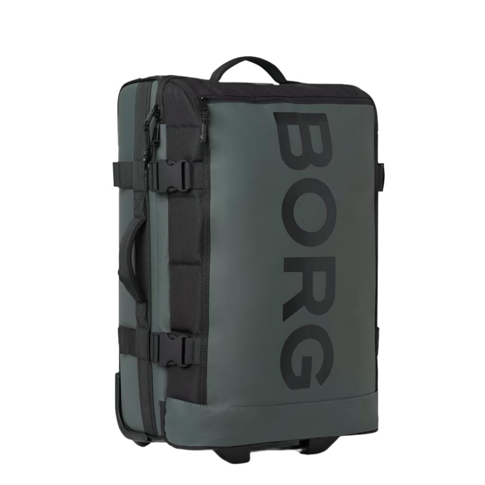 Bjørn Borg Stor Reisebag 80 liter med 2 hjul Grønn-Duffelbag-BagBrokers