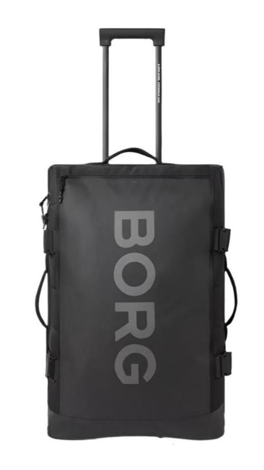 Bjørn Borg Stor Reisebag 80 liter med 2 hjul Svart-Duffelbag-BagBrokers