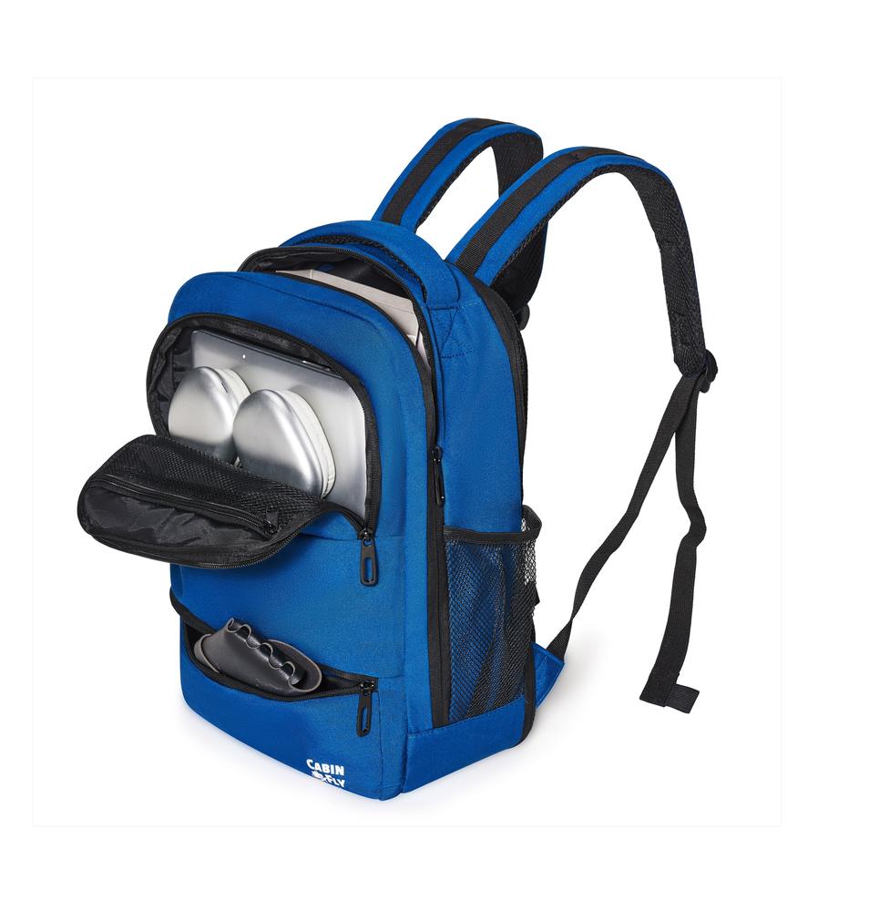 CabinFly Aircruiser Backpack utvidbar 40x30x 15/20 cm Blue-Ryggsekker-BagBrokers