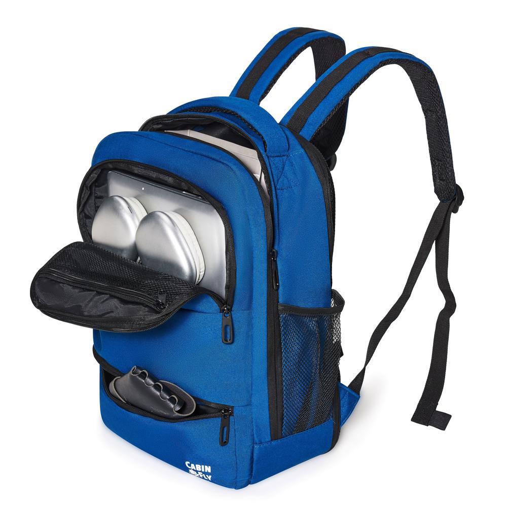 CabinFly Aircruiser Backpack utvidbar 40x30x 15/20 cm Blue-Ryggsekker-BagBrokers