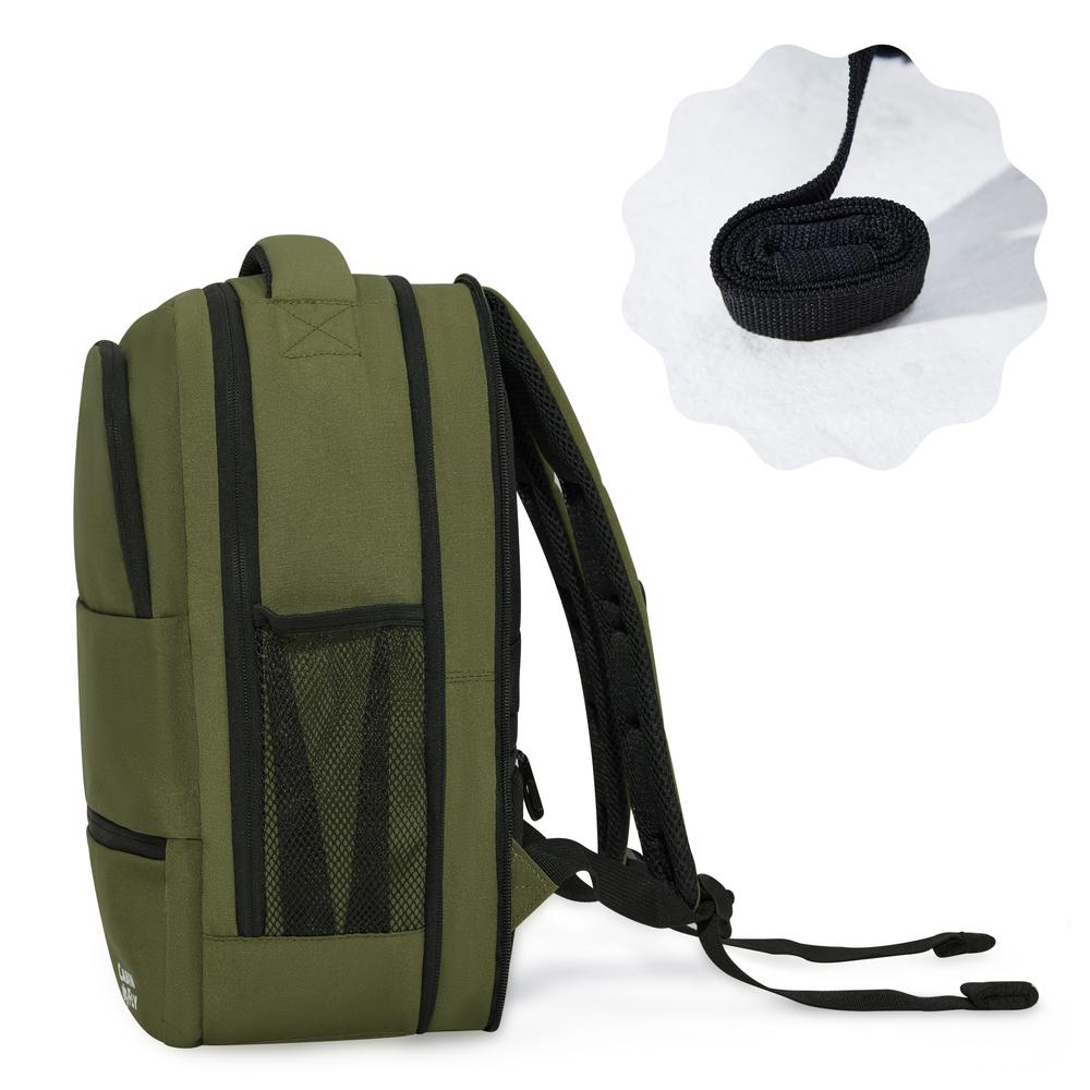 CabinFly Aircruiser Backpack utvidbar 40x30x 15/20 cm Green-Ryggsekker-BagBrokers