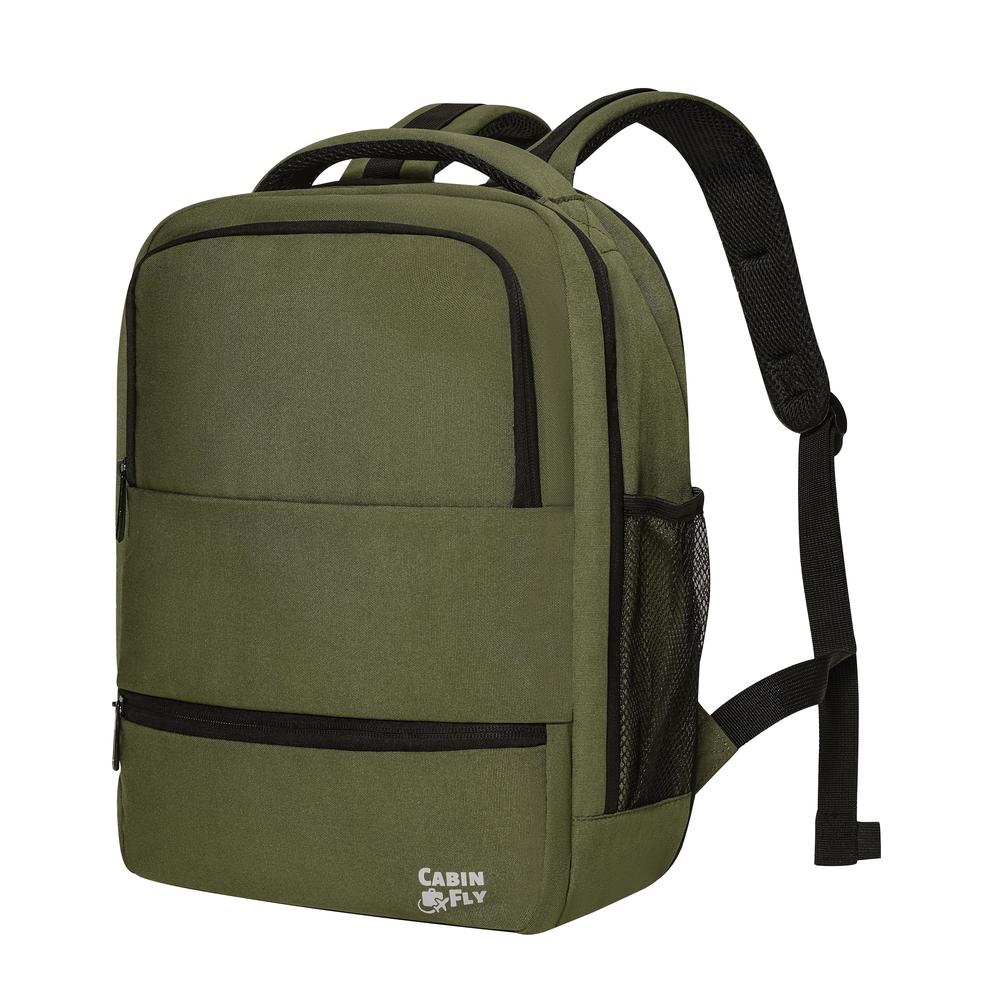 CabinFly Aircruiser Backpack utvidbar 40x30x 15/20 cm Green-Ryggsekker-BagBrokers